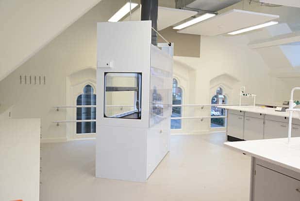 School science laboratory at Tonbridge School.