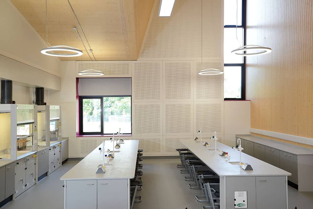 Charterhouse School science lab practical area.