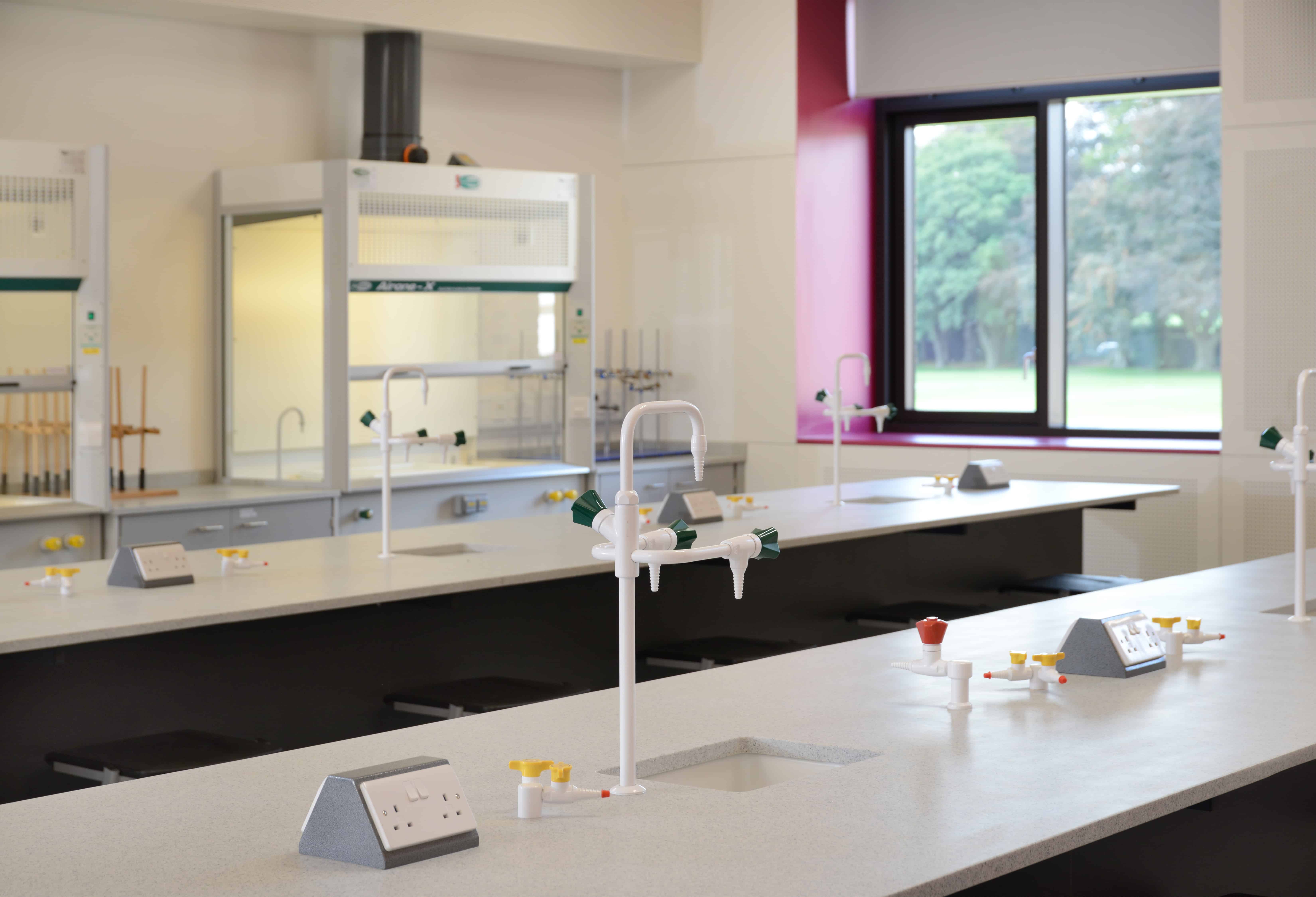 Charterhouse School science laboratory.