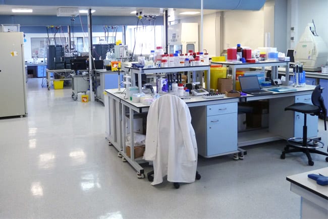 Research laboratory in use.