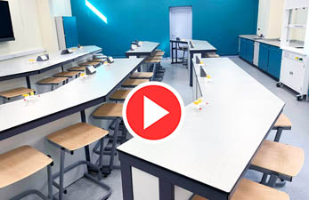 School Science lab refurbishment time lapse video of Carlton Academy